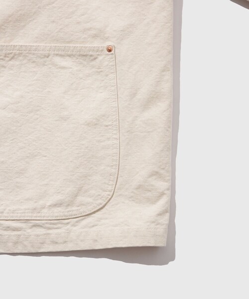 ADAM ET ROPE'（アダムエロペ）の「【URU/ウル】COTTON CANVAS COVERALL JACKET（その他アウター・メンズ・キナリ/ダークブラウン・1/2）」の10枚目の写真