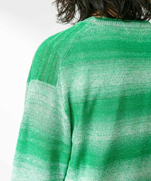 URBAN RESEARCH Sonny Label（アーバンリサーチサニーレーベル）の「スペースダイライトニットカーディガン（カーディガン/ボレロ・メンズ・ブルー/グリーン/オレンジ・M/L）」の15枚目の写真