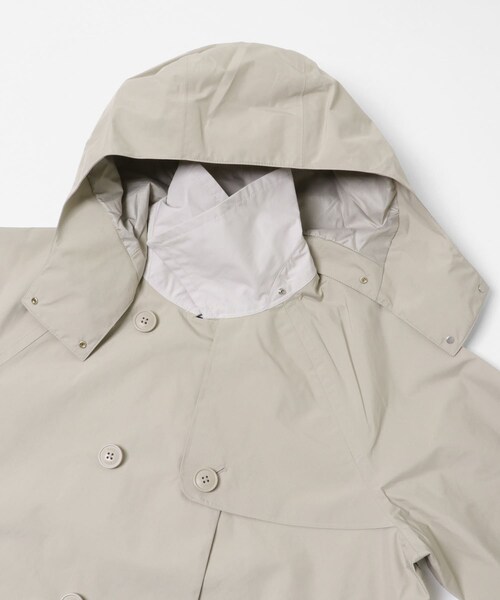 THE GOODLAND MARKET（ザグッドランドマーケット）の「AIGLE　ゴアテックス 2レイヤー ショートトレンチコート（ステンカラーコート・レディース・CASHMERE/NOIR・36/38）」の9枚目の写真