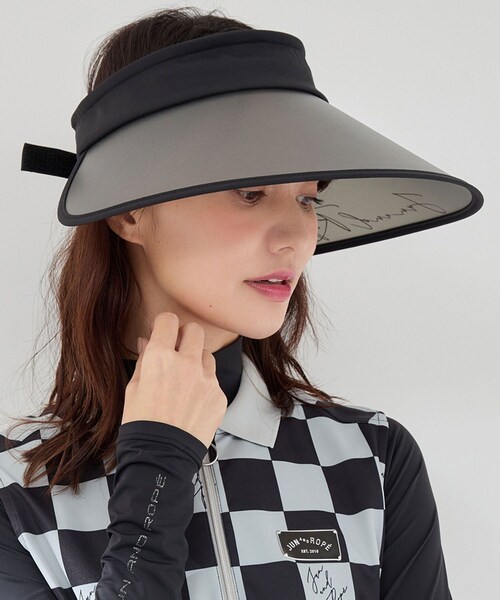 ROPE'(ロペ)の「【UV】2WAY セルハット(ハット・レディース・ブラック/ホワイト・F)」の4枚目の写真