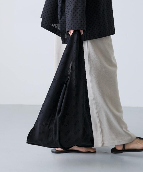 かぐれ（カグレ）の「ジャガードマルシェバッグ（その他雑貨・レディース・OFF/BLACK・FREE）」の2枚目の写真