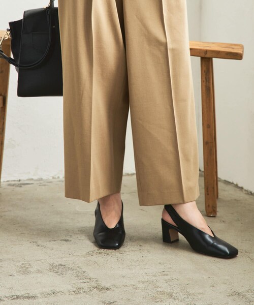 URBAN RESEARCH（アーバンリサーチ）の「『別注』『MADE IN JAPAN』 MILLIWM×URBAN RESEARCH　ヒールパンプス（パンプス・レディース・SILVER/BLACK/KHAKI・36/37/38）」の6枚目の写真