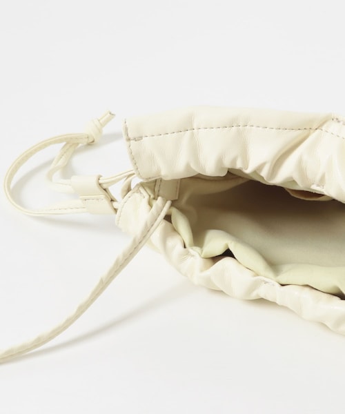 KBF（ケイビーエフ）の「ギャザーデザインミニBAG（ショルダーバッグ・レディース・IVORY/KHAKI/BLACK・One）」の10枚目の写真