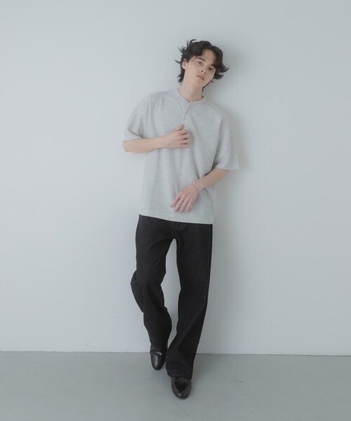 SENSE OF PLACE by URBAN RESEARCH(センスオブプレイスバイアーバンリサーチ)の「ストレートデニムパンツ(デニムパンツ・メンズ・BLACK/D.INDIGO・S/M/L)」の10枚目の写真