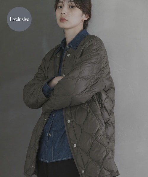 URBAN RESEARCH Sonny Label（アーバンリサーチサニーレーベル）の「『別注』TAION×Sonny Label　ミリタリーダウンジャケット（その他アウター・レディース・ブラック/ブラウン/カーキ・Free）」の3枚目の写真