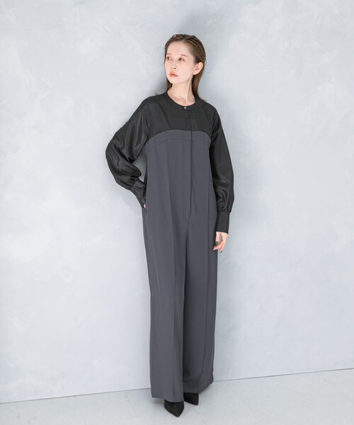 URBAN RESEARCH ROSSO（アーバンリサーチロッソ）の「レイヤードライクオールインワン（つなぎ/オールインワン・レディース・BEIGE×OFF/CGY×BLK・36/38）」の6枚目の写真