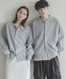 SENSE OF PLACE by URBAN RESEARCH | 『ユニセックス』『洗濯可』スウェットライクポロカーディガン(カーディガン/ボレロ)