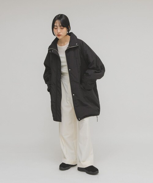 KBF（ケイビーエフ）の「モンスターパテッドミドルコート（その他アウター・レディース・CREAM/ACID KHAKI/BLACK・One）」の12枚目の写真