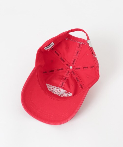 URBAN RESEARCH(アーバンリサーチ)の「GANNI Washed Cotton Canvas Cap(キャップ・レディース・Fiery Red・-)」の5枚目の写真