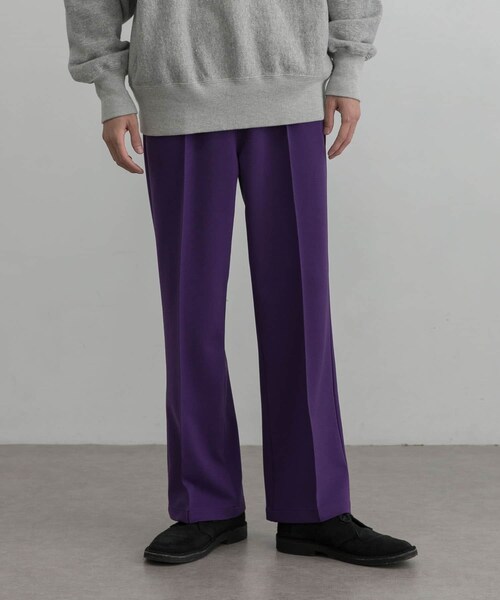 URBAN RESEARCH（アーバンリサーチ）の「『一部WEB限定カラー』UR iD　SEMI FLARE JERSEY PANTS（その他パンツ・メンズ・GOLD/NAVY/PURPLE/LIME GREEN/BLACK/GRAY/RED/SEA GREEN/ROYAL・M/L）」の7枚目の写真