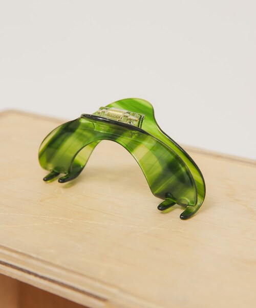 KBF（ケイビーエフ）の「ラウンドバンスクリップ（バレッタ/ヘアクリップ・レディース・GREEN/BROWN・One）」の14枚目の写真