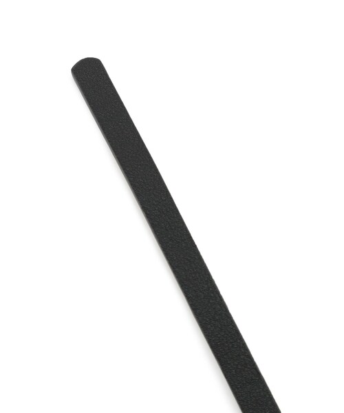VIS（ビス）の「10ｍｍ巾変形メタルバックルピンレスベルト（ベルト・レディース・ブラック/ダークブラウン・F）」の6枚目の写真