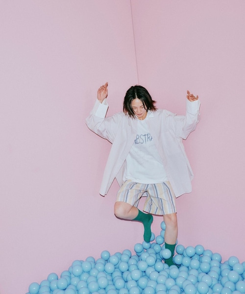 ADAM ET ROPE'（アダムエロペ）の「【TANGTANG for ADAM ET ROPE'】別注 HANDWRITING ABSTRACT（Tシャツ/カットソー・メンズ・ホワイト・L/XL）」の6枚目の写真