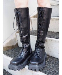 EVRIS | レースアップミドルブーツ(ブーツ)