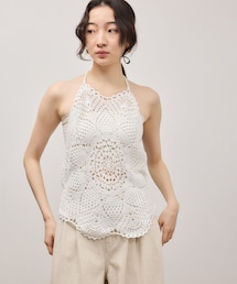 ADAM ET ROPE' | クロシェニットビスチェ(キャミソール)