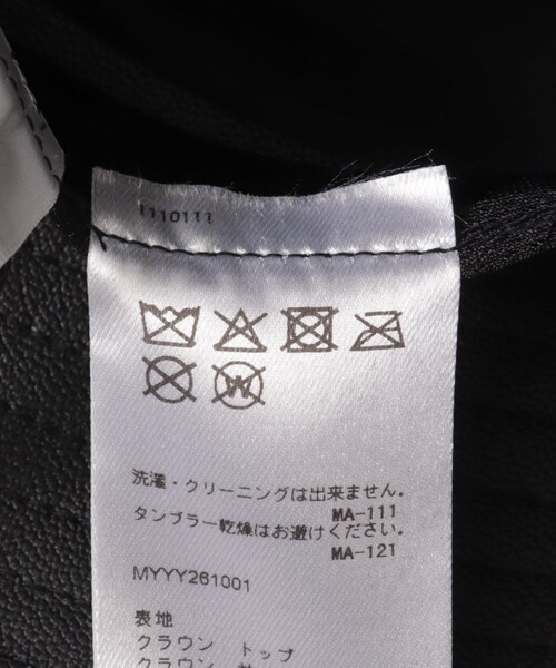 URBAN RESEARCH（アーバンリサーチ）の「KIJIMA TAKAYUKI　DUCK&GOATSKIN BUCKET HAT（ハット・メンズ・BLACK・2）」の7枚目の写真