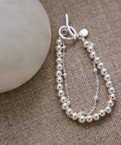 VIS（ビス）の「チェーンレイヤードブレスレット（ブレスレット・レディース・ゴールド/シルバー・F）」の3枚目の写真