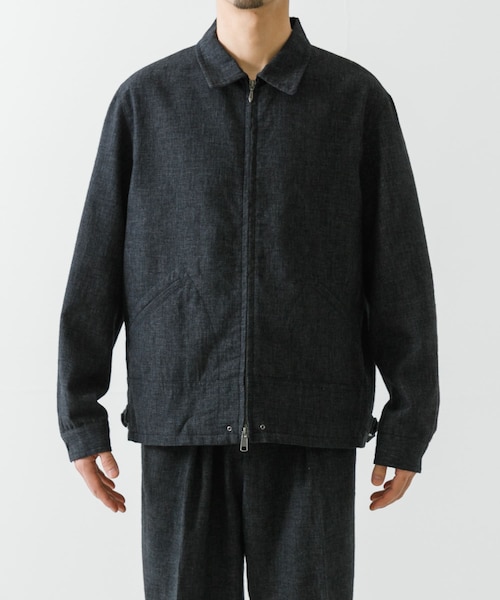 URBAN RESEARCH（アーバンリサーチ）の「LINEN PIN HEAD SPORTS JACKET（ブルゾン・メンズ・TAUPE/BLACK・M/L）」の12枚目の写真