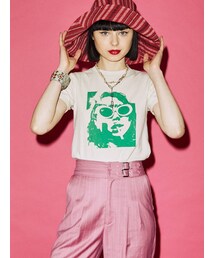 jouetie | グランジプリントフィット Tシャツ(Tシャツ/カットソー)