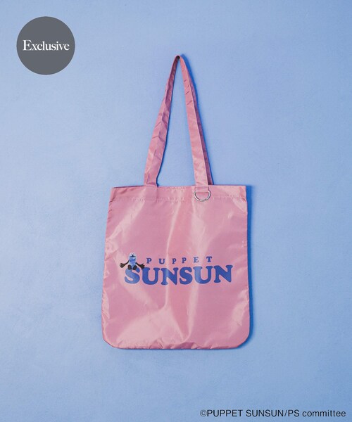 SENSE OF PLACE by URBAN RESEARCH(センスオブプレイスバイアーバンリサーチ)の「『別注』SUNSUN×SENSE OF PLACE トートバッグ(トートバッグ・レディース・GRAY/BLUE/PINK・One)」の3枚目の写真
