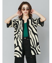 EVRIS | マーブルポロニットトップス(ニット/セーター)