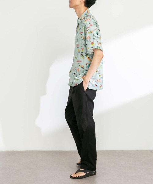 URBAN RESEARCH Sonny Label（アーバンリサーチサニーレーベル）の「アロハシャツ by Monkey Studio（シャツ/ブラウス・メンズ・グリーン/オフ/ネイビー・M/L）」の7枚目の写真
