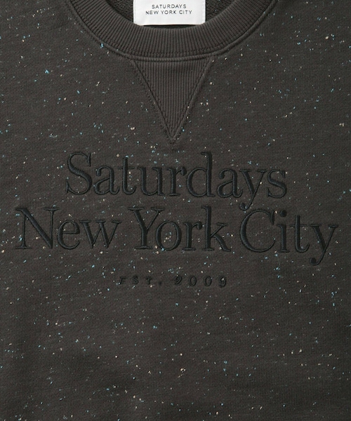 Saturdays NYC(サタデーズ ニューヨークシティ )の「Bowery Speckle Sweatshirt | WOMEN(スウェット・レディース・チャコール/グレー・L/M/S)」の9枚目の写真