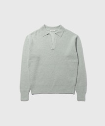 ADAM ET ROPE' | 【AURALEE/オーラリー】BABY SURI ALPACA SHEER KNIT SKIPPER POLO(ニット/セーター)