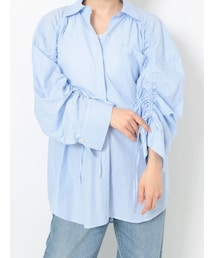 Ungrid | スリーブギャザーデザインシャツ(シャツ/ブラウス)