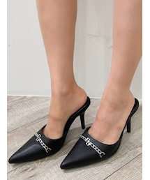 GYDA | GGチェーンポインテッドミュール(パンプス)