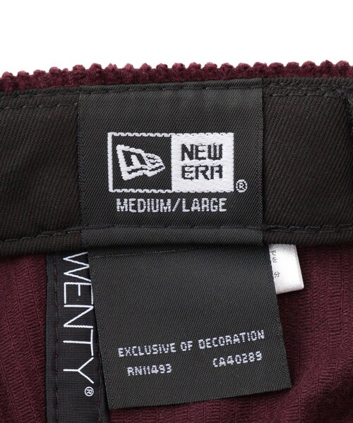 ROPE' PICNIC(ロペピクニック)の「【NEW ERA(R)/ニューエラ別注】CORDUROY 920CS(キャップ・レディース・ブラック/キナリ/ワイン系・F)」の13枚目の写真