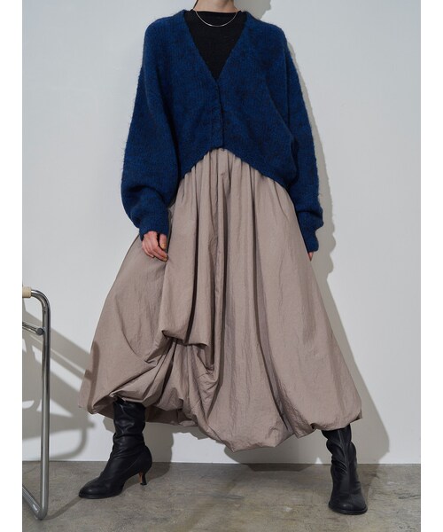 ELENDEEK(エレンディーク)の「HANGING BALLOON SK(スカート・レディース・ブラック/アイスブルー/ベージュ・01/02)」の5枚目の写真