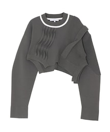 UN3D. | ORIGAMI PLEATS DOCKING KNIT(ニット/セーター)