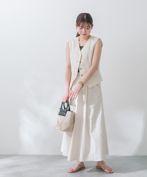 URBAN RESEARCH ROSSO（アーバンリサーチロッソ）の「ネップツイードコンパクトジレ（ベスト・レディース・NAVY/IVORY・FREE）」の6枚目の写真