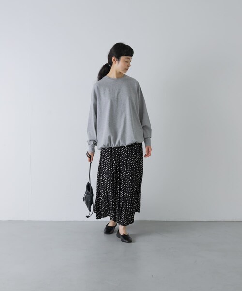 かぐれ（カグレ）の「コットンドロストヘムカットソー（Tシャツ/カットソー・レディース・BLACK/GRAY/OATMEAL・Free）」の18枚目の写真