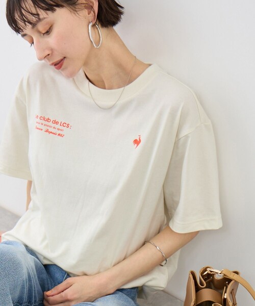 ROPE' PICNIC(ロペピクニック)の「【le coq sportif/ルコックスポルティフ】バックプリント半袖Tシャツ(Tシャツ/カットソー・レディース・ブラック/ホワイト/イエロー・M)」の17枚目の写真