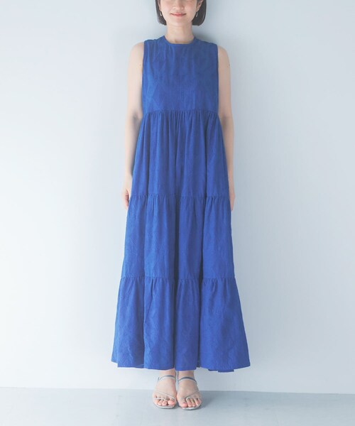 URBAN RESEARCH ROSSO（アーバンリサーチロッソ）の「インドコットン バックシャンワンピース（ワンピース・レディース・BLACK/BLUE・Free）」の22枚目の写真