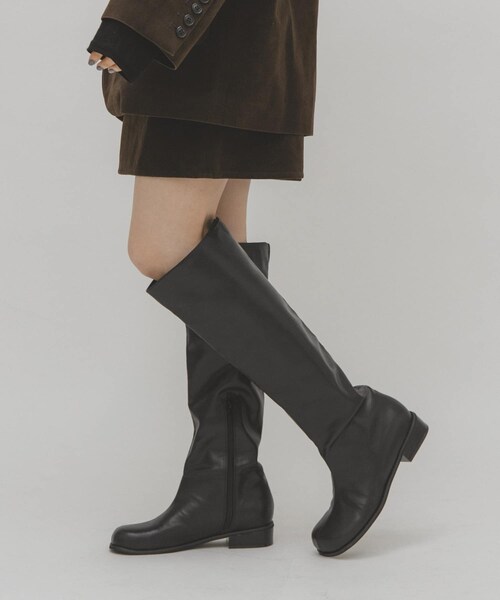 KBF（ケイビーエフ）の「プランプトゥロングブーツ（ブーツ・レディース・D.BROWN/BLACK・36/37/38）」の7枚目の写真