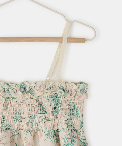 ROPE' PICNIC(ロペピクニック)の「【KIDS/キッズ】ガーデンフラワーキャミワンピース/リンクコーデ(ワンピース・キッズ・ブラック系/ホワイト系・L/M/S)」の15枚目の写真