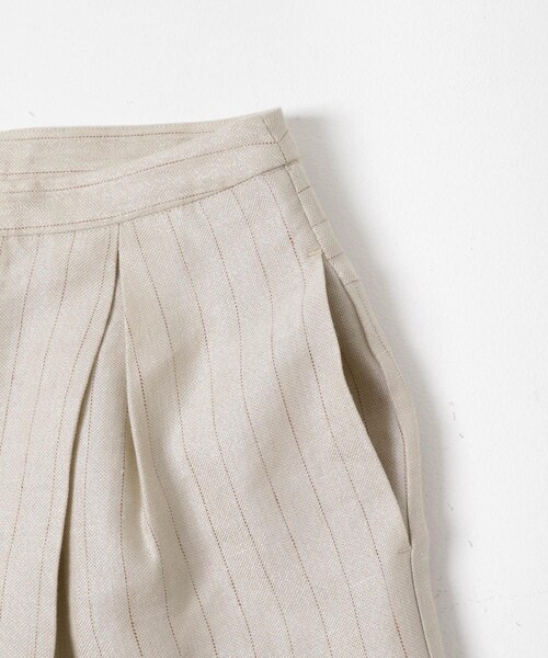 URBAN RESEARCH ROSSO（アーバンリサーチロッソ）の「ラメリネンストライプワイドパンツ（その他パンツ・レディース・BEIGE/CHARCOAL・36/38）」の22枚目の写真