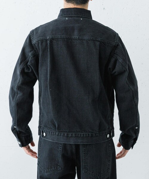 URBAN RESEARCH（アーバンリサーチ）の「Scye　SELVAGE DENIM JACKET T-2（デニムジャケット・メンズ・クロ・36/38/40）」の4枚目の写真