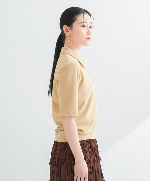 URBAN RESEARCH(アーバンリサーチ)の「パイルポロ衿カットソー(Tシャツ/カットソー・レディース・GRAY/YELLOW・FREE)」の20枚目の写真
