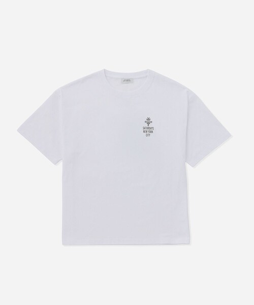 Saturdays NYC（サタデーズ ニューヨークシティ ）の「NUTS ART WORKS × Saturdays NYC Tee（Tシャツ/カットソー・レディース・スミクロ/ホワイト/ダークブラウン・L/M/XL）」の21枚目の写真