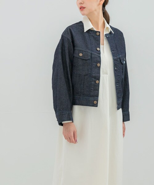 URBAN RESEARCH ROSSO（アーバンリサーチロッソ）の「『別注』Lee101×ROSSO　NOCOLLAR SHORT JACKET（デニムジャケット・レディース・ONE WASH/USED・Short）」の16枚目の写真