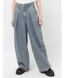 jouetie | 【something×PosTokyo】TUCK BUGGY(デニムパンツ)