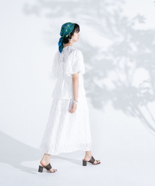 URBAN RESEARCH ROSSO（アーバンリサーチロッソ）の「ジャガードコクーンスカート（スカート・レディース・WHITE/BLACK・36/38）」の10枚目の写真