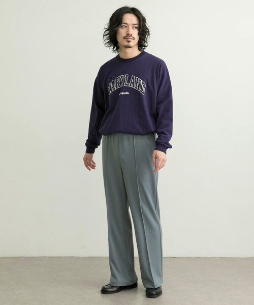 URBAN RESEARCH（アーバンリサーチ）の「『一部WEB限定カラー』UR iD　SEMI FLARE JERSEY PANTS（その他パンツ・メンズ・GOLD/NAVY/PURPLE/LIME GREEN/BLACK/GRAY/RED/SEA GREEN/ROYAL・M/L）」の20枚目の写真