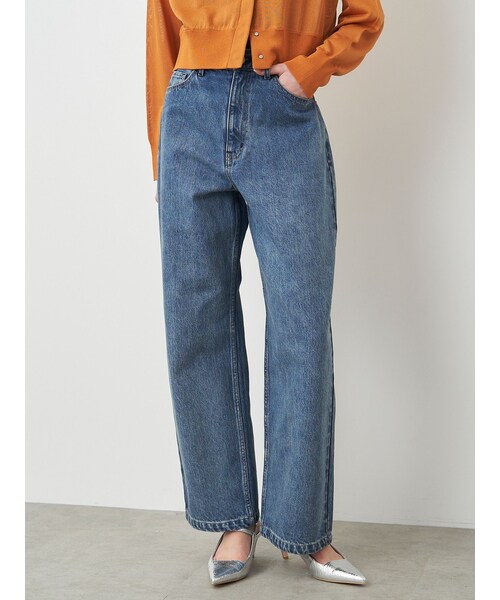 ELENDEEK（エレンディーク）の「WIDE ROUGH DENIM PT（デニムパンツ・レディース・ブラック/ブルー・01/02/03）」の9枚目の写真