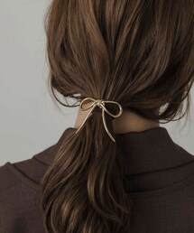 SMELLY | メタルノットリボンヘアカフセット(ヘアゴム)