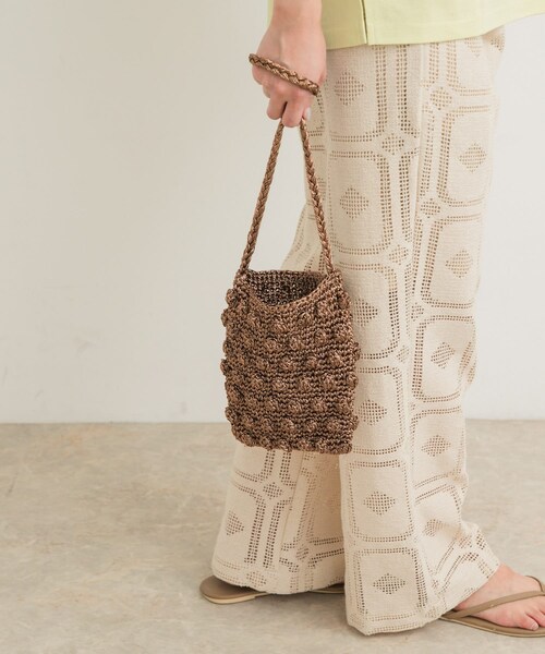 URBAN RESEARCH DOORS（アーバンリサーチドアーズ）の「メタリックヤーンショルダーバッグ（ショルダーバッグ・レディース・BLACK/BRONZE・one）」の4枚目の写真